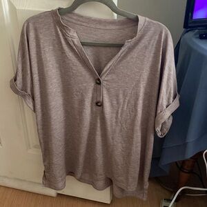 🧡🧡Casual Taupe Boxy Women's Top🧡🧡